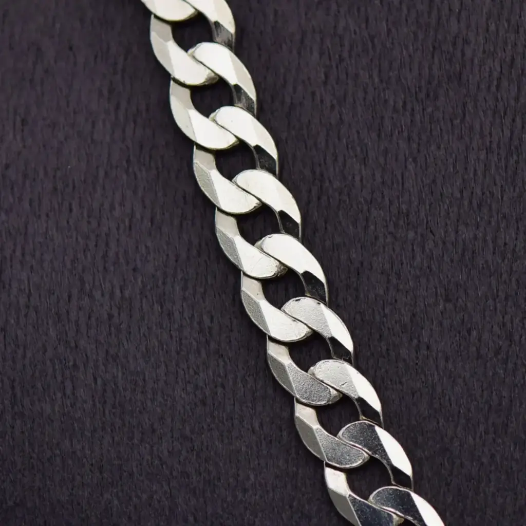 Silver-925 Chain Curb - Link - View 2