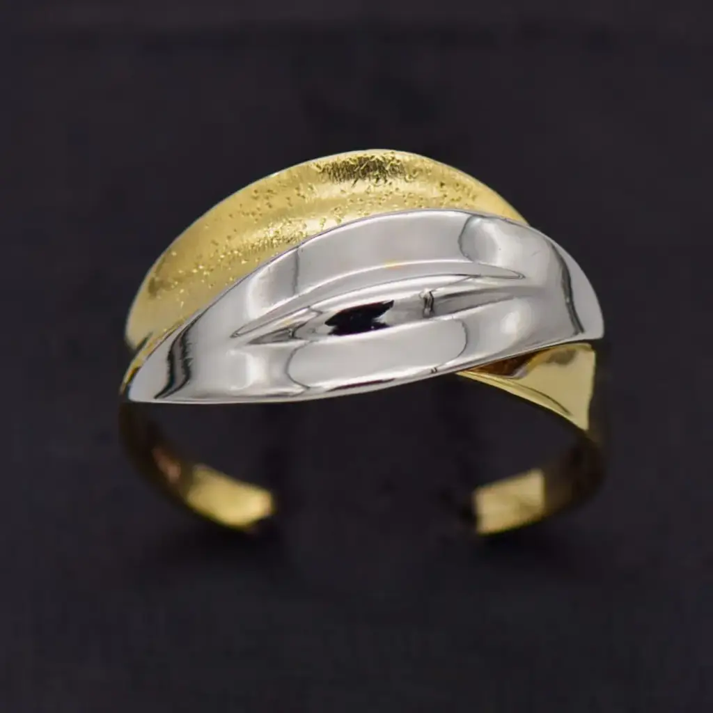 14ct Two Tone Gold Dress Ring