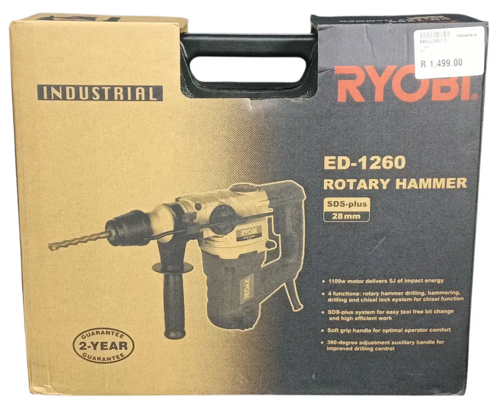 Ryobi Ed-1260 Rotary Hammer Drill