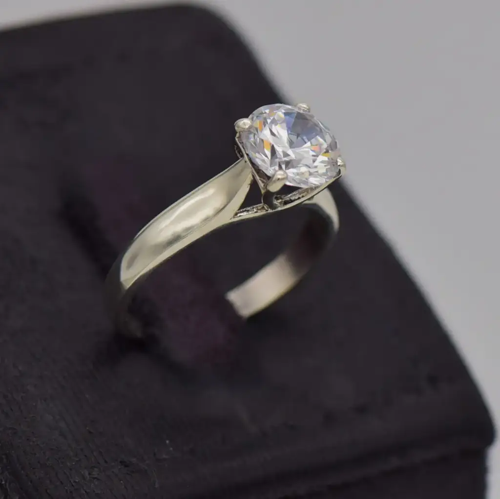 Silver-925 Engagement Ring - View 2