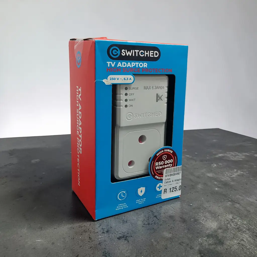 Switched 1-Way High Surge Protection Tv Adapter - View 2