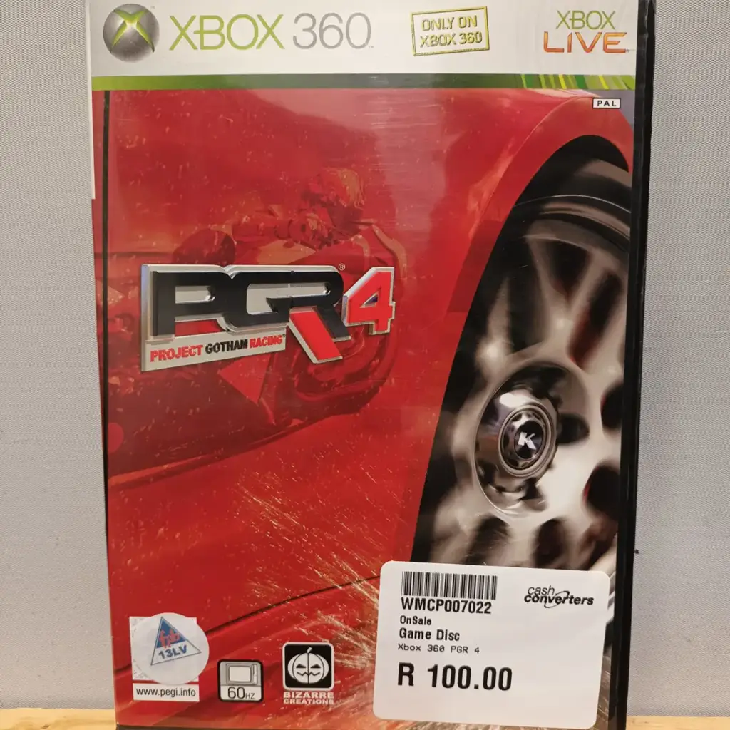 Xbox 360 Project Gotham Racing 4 Game Disc