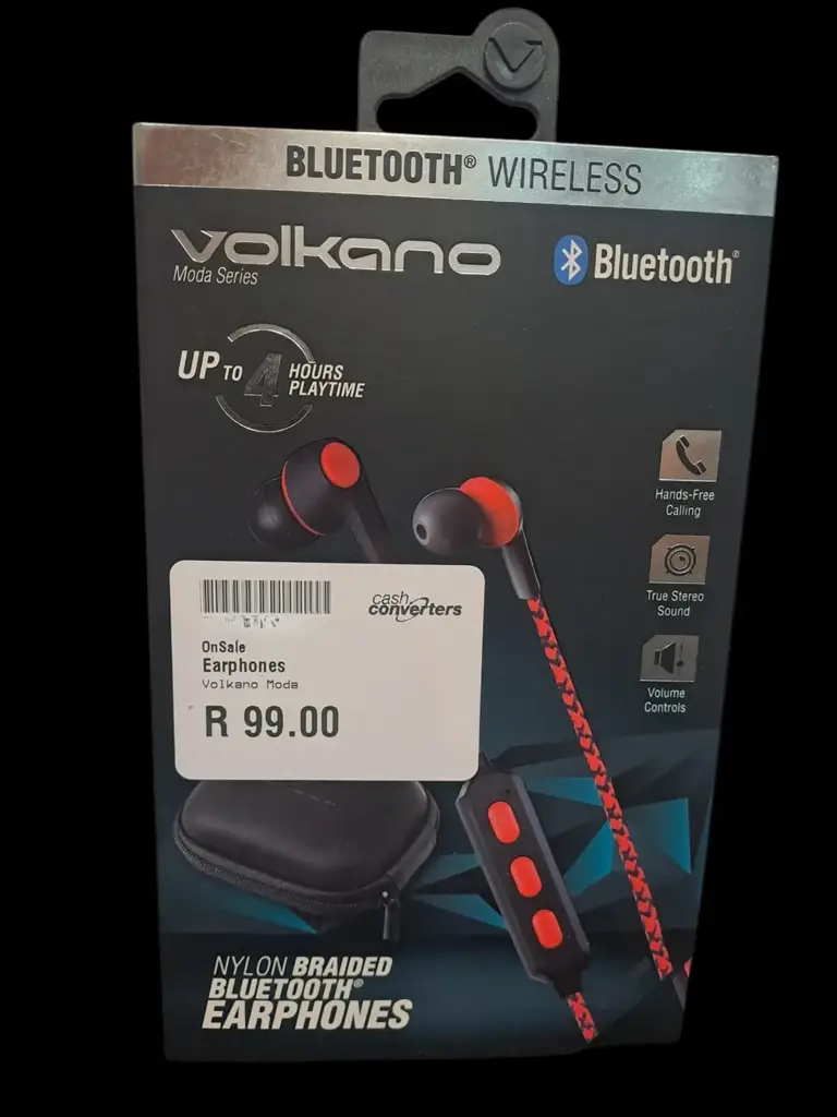 Volkano Moda Series Nylon Braided Bluetooth Earphones