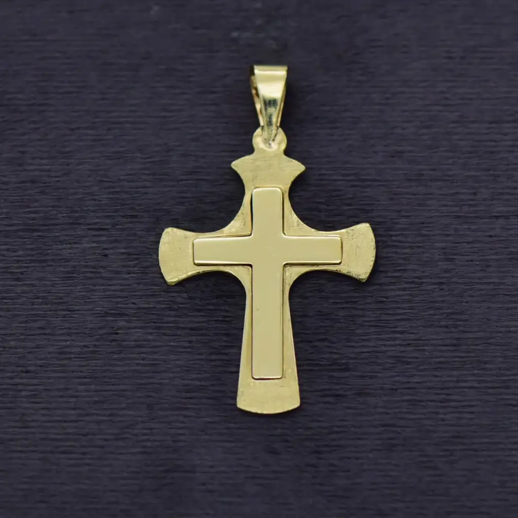 9ct Yellow Gold Cross Pendant
