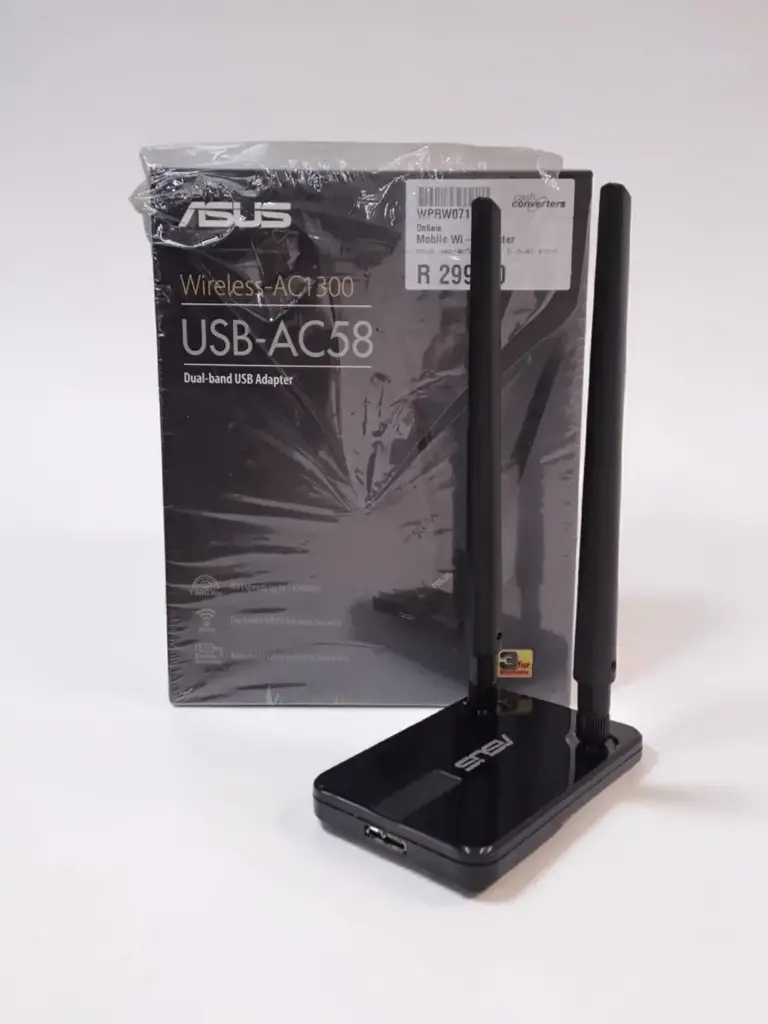 ASUS USB-AC58 Wi-Fi 5 Dual-Band Wireless USB Adapter (As New)