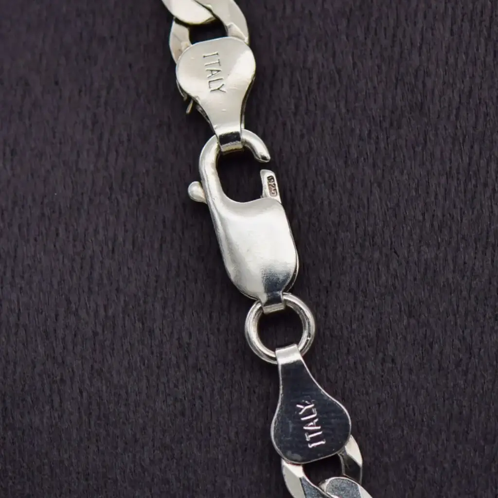 Silver-925 Chain Curb - Link - View 3