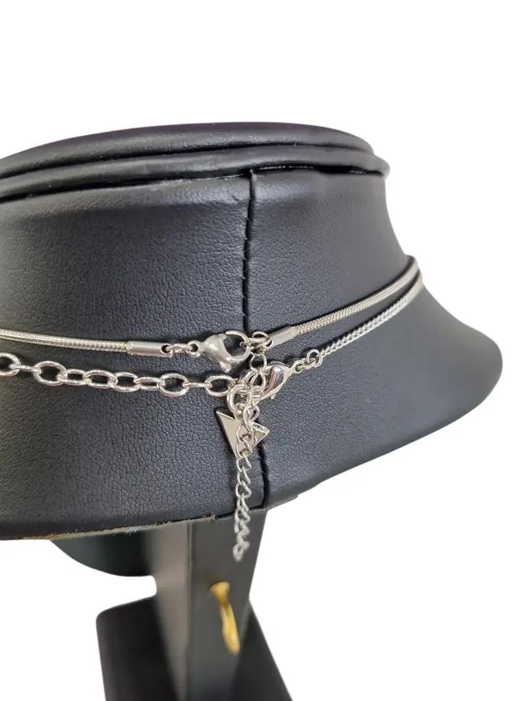 925 Silver 13.4 Geuss 2Pcs Chain & Bracelet - View 4