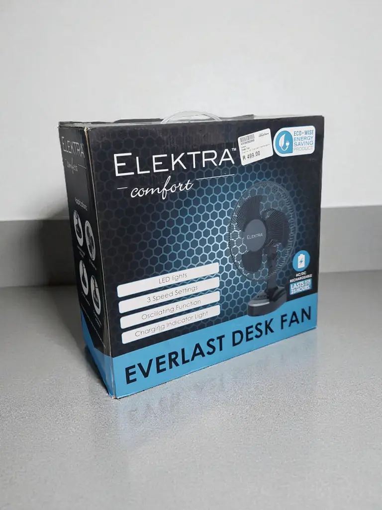 Elektra Everlast Desk Fan