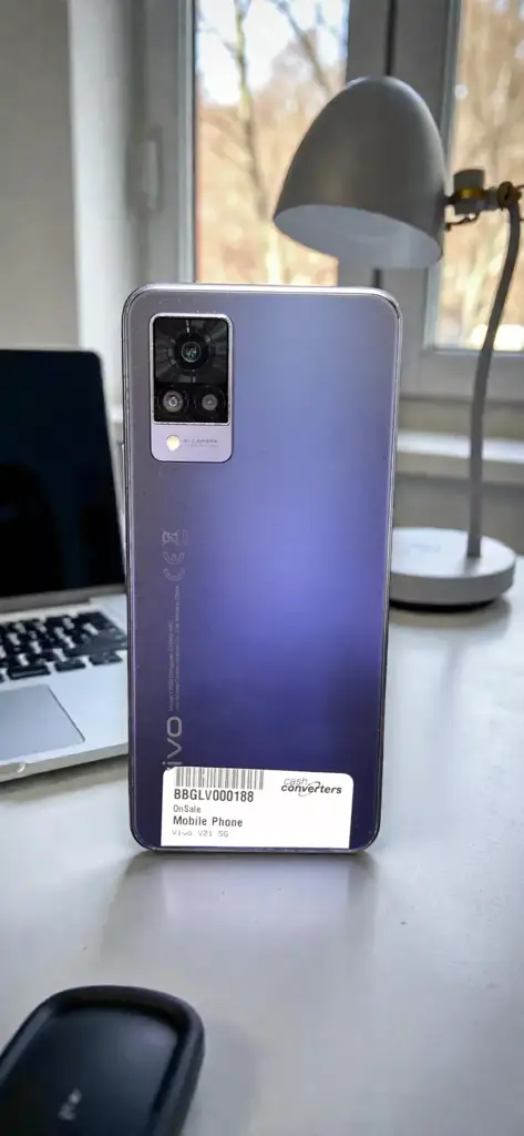 Vivo V21 5G Mobile Phone, 128Gb 8Gb Ram - Dusk Blue - View 2