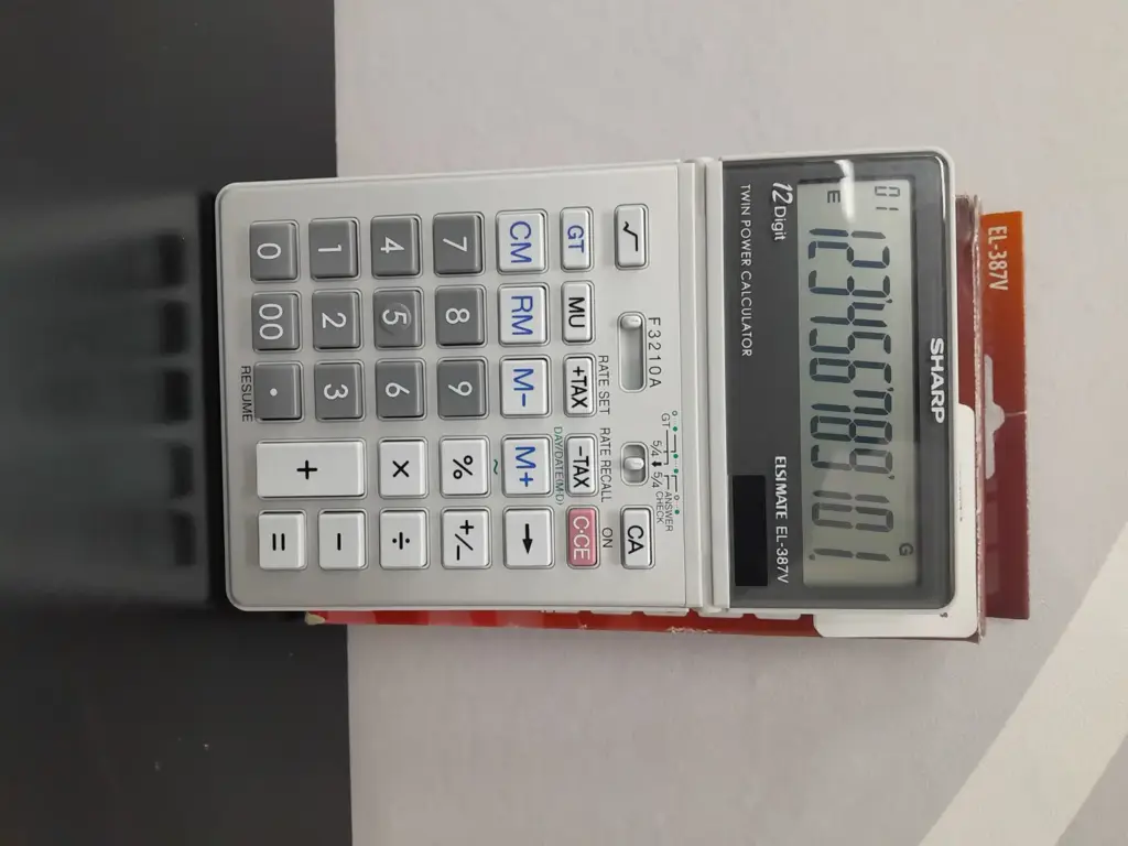 Sharp El387v Multifunction Calculator - View 2