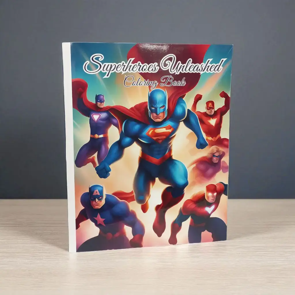Superheroes Coloring Book