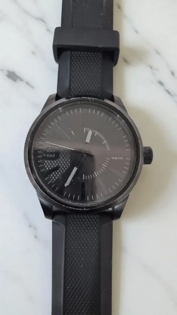 Diesel Watch Silocone Black Strap - View 3
