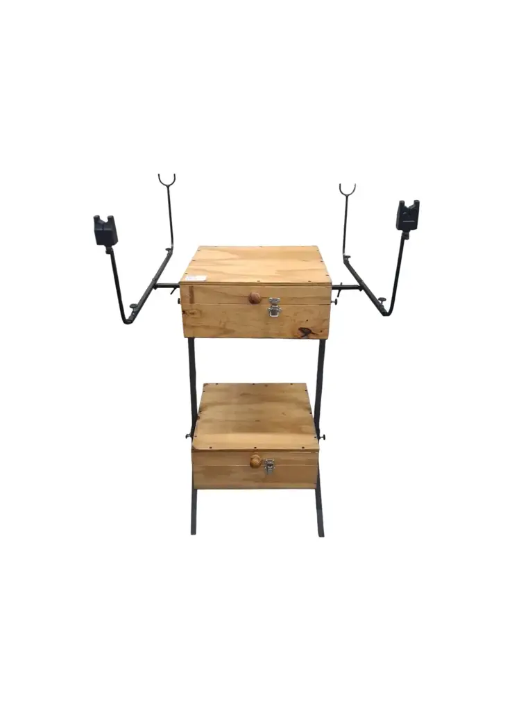 Fishing Stand Rod Holder And Tackle Box With Alarms (In-Store Collection Only) - View 2