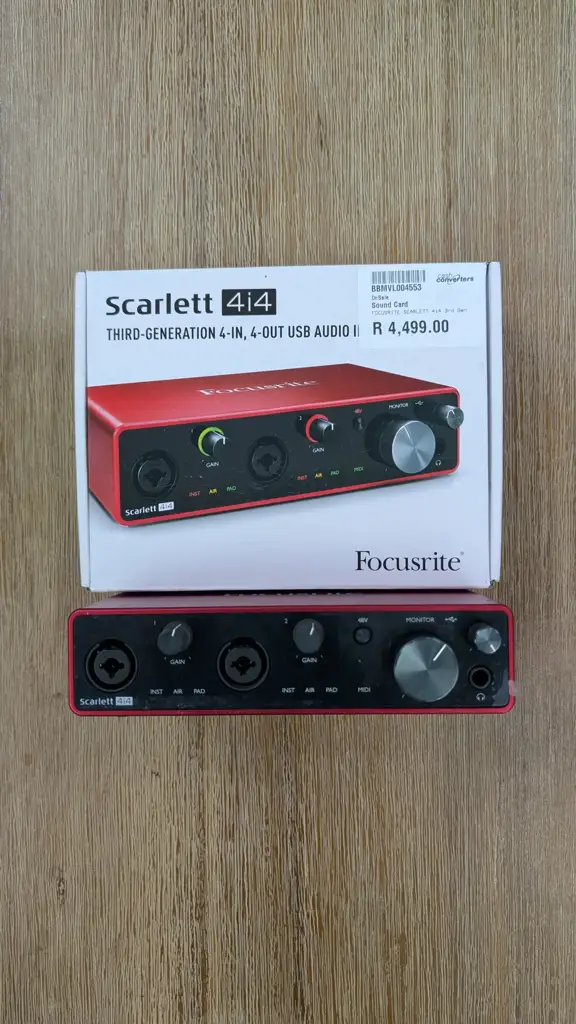Scarlett 4I4 Usb Audio Interface / Sound Card | 3Rd Generation - View 3