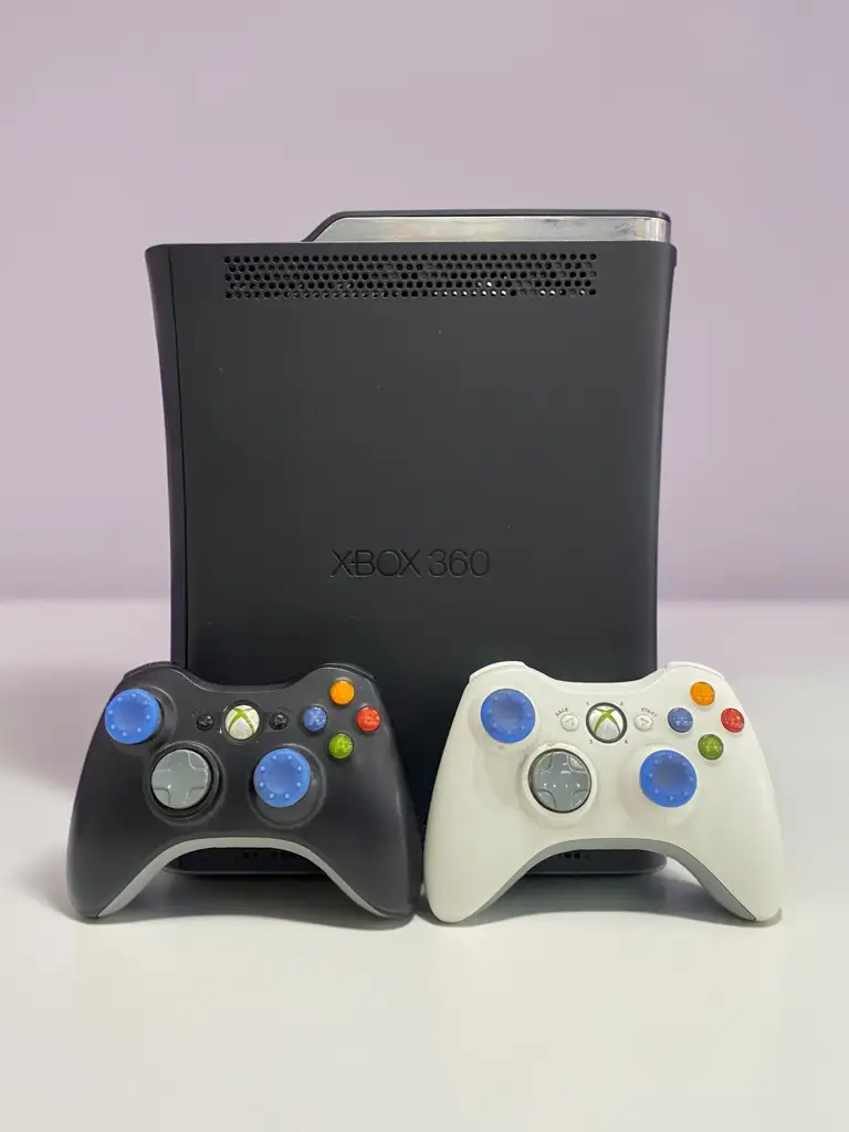 Microsoft Xbox 360 Slim Console With Wireless Controllers