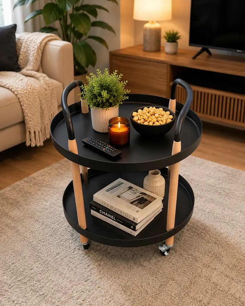 2 Tier Trolley Table