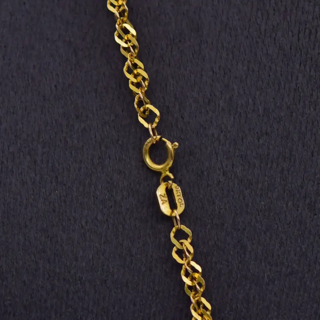 9ct Yellow Gold Chain Twisted - Link - View 3