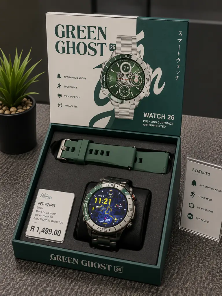 Green Ghost Smart Watch 26 Pre Owned - View 2