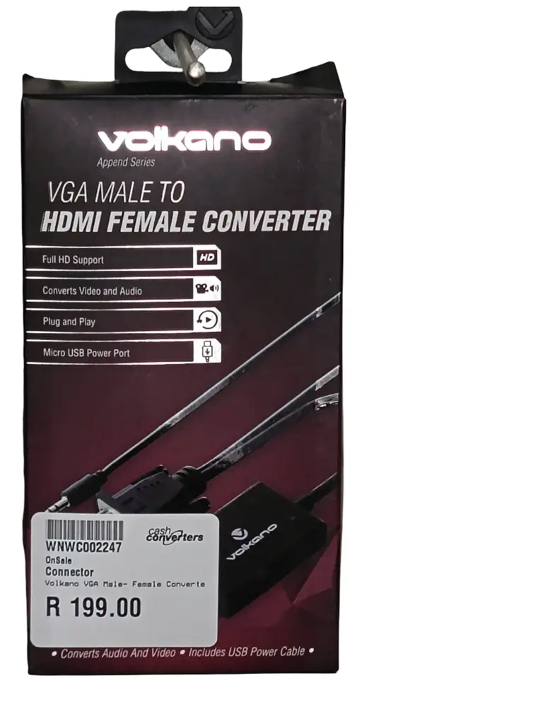 Volkano Append Series Vga Male To Hdmi Female Converter - View 2