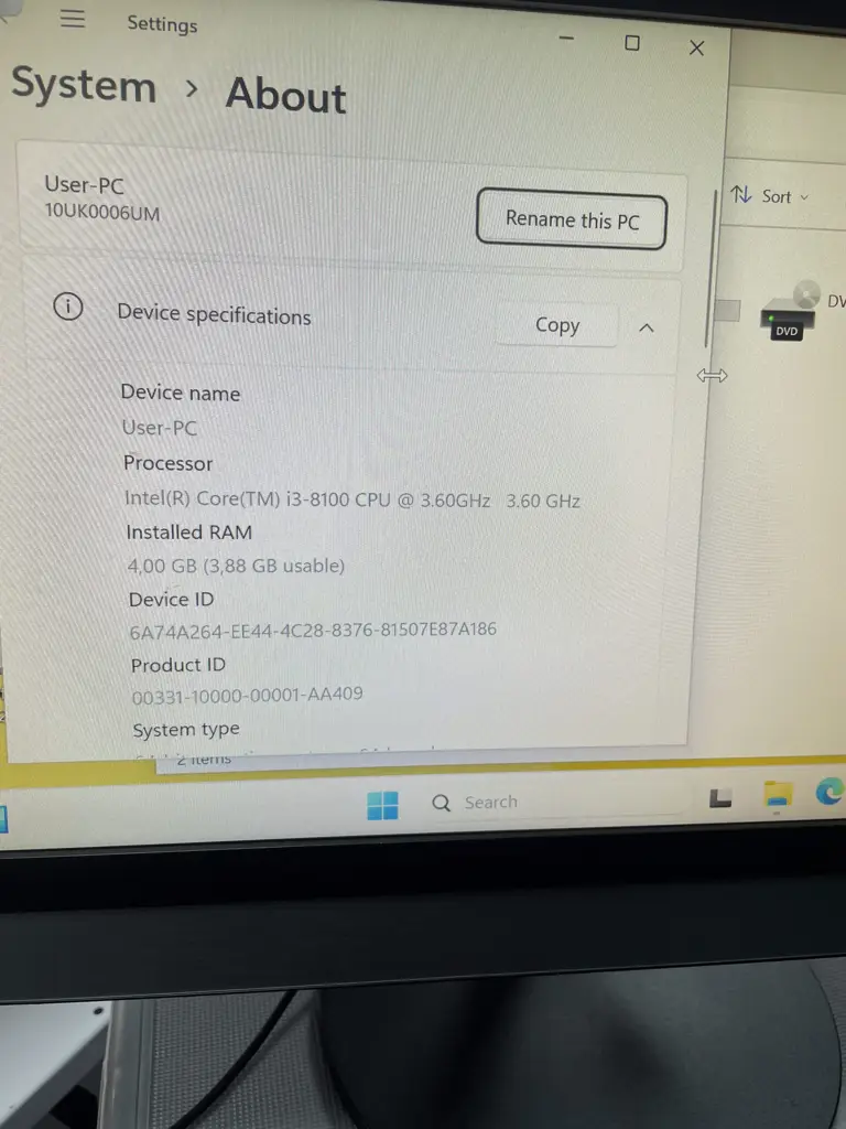 Lenovo All In One Corei3 1Tb Hdd Ram4gb Pc - View 4