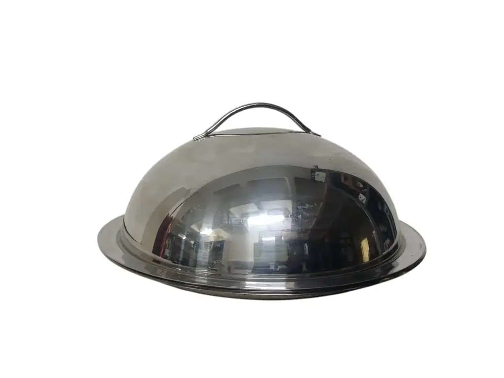 Amc Silver Serving Platter & Dome - View 2