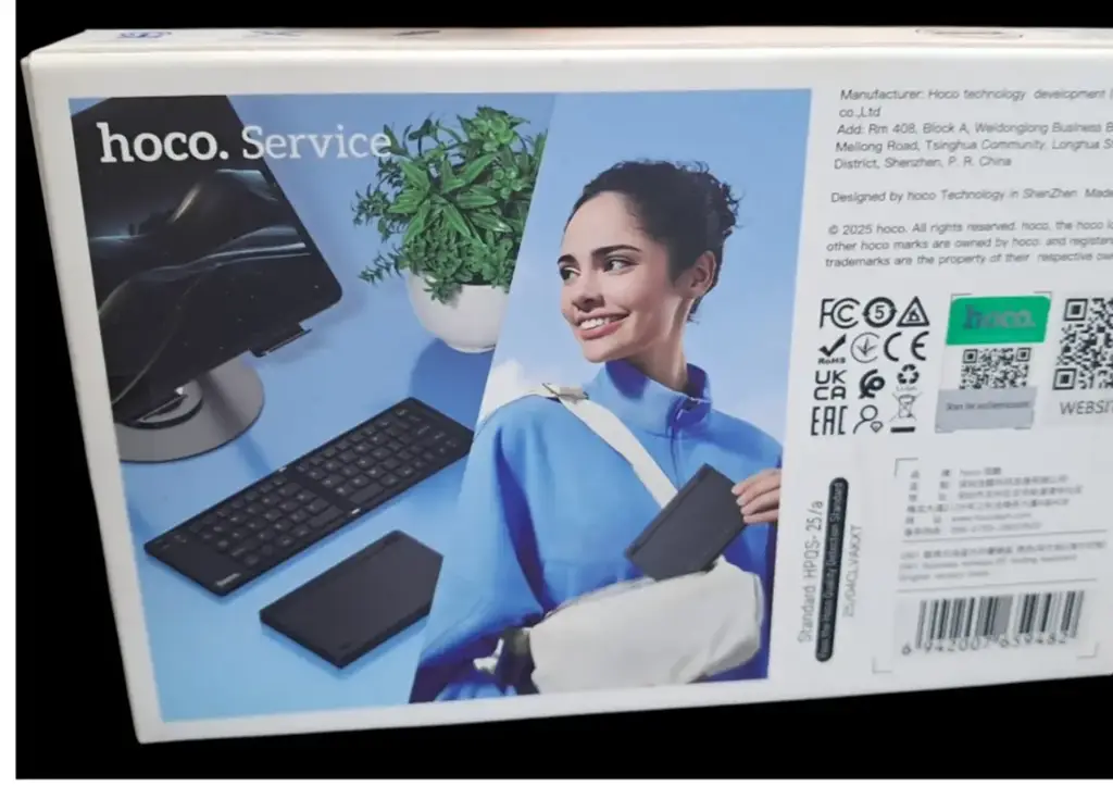 Hoco Portable Foldable Wireless Keyboard - View 2