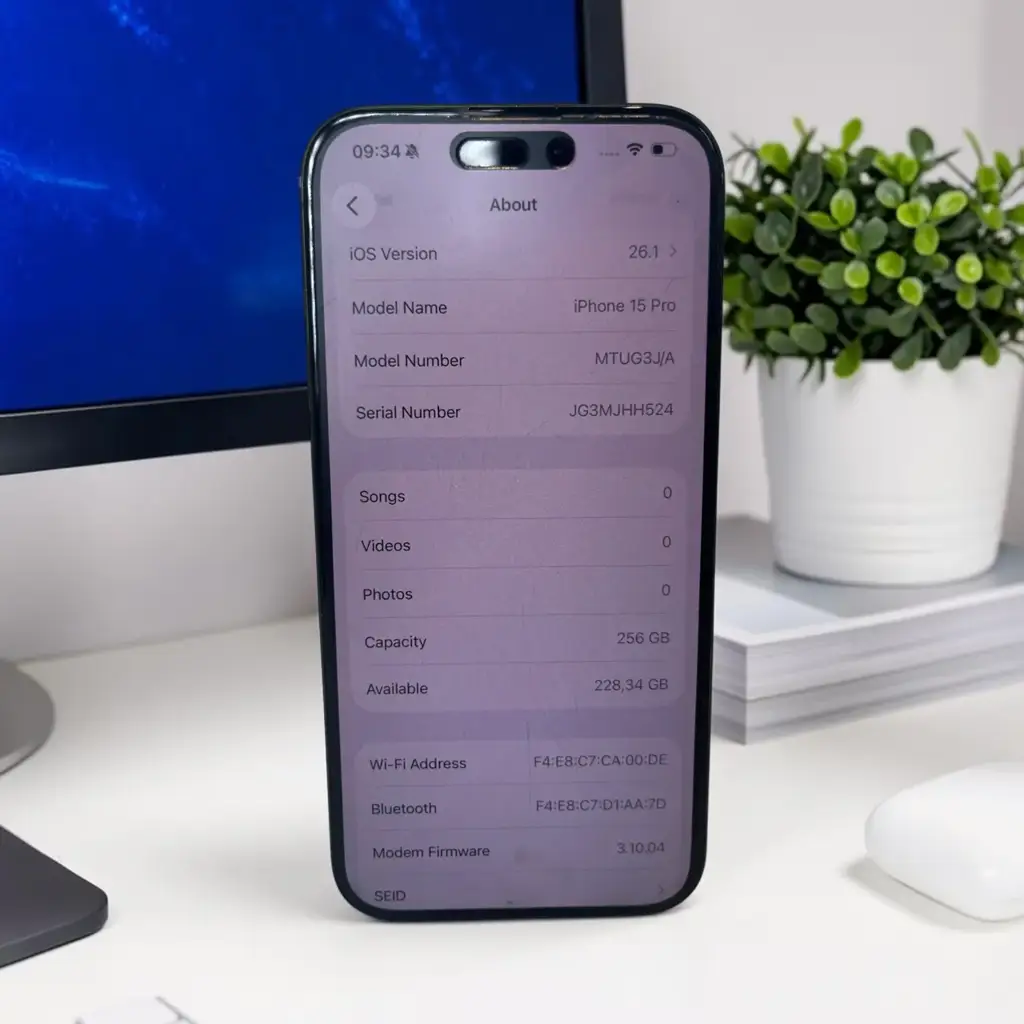 Iphone 15 Pro 256Gb Smartphone
