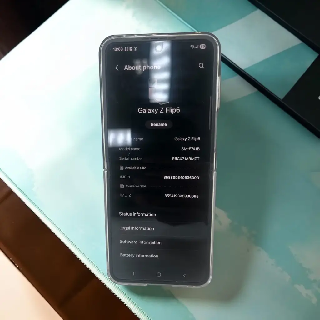 Samsung Galaxy Z Flip 6 5G 256Gb Smartphone