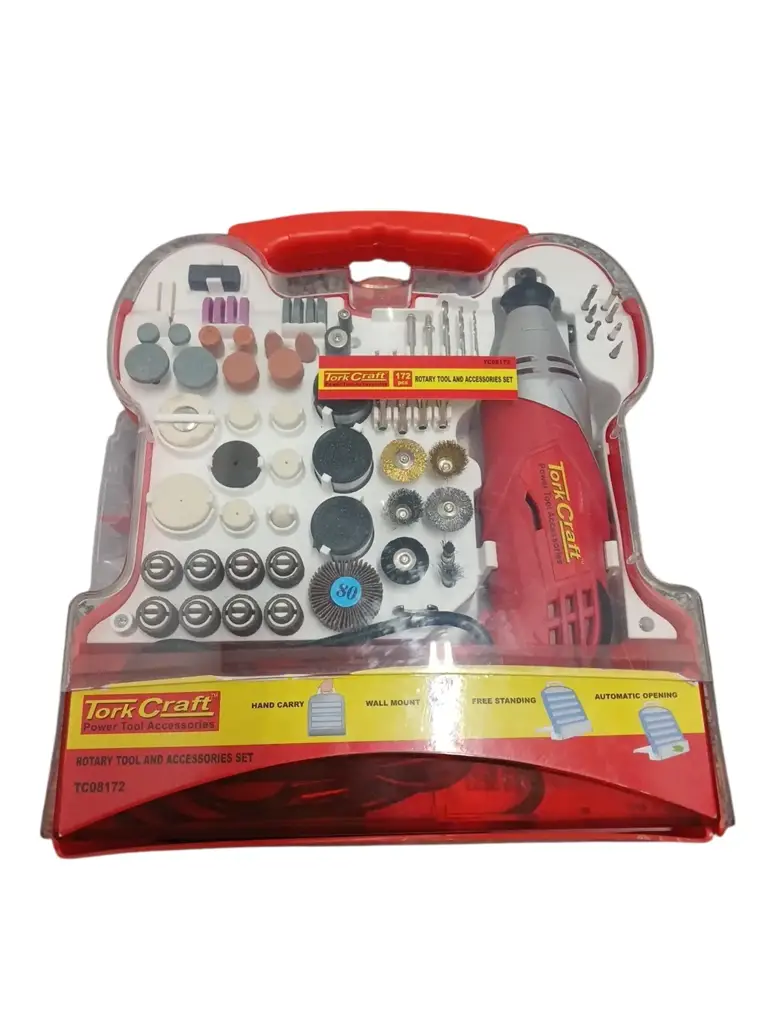 Tork Craft Mini Rotary Tool And Accessory Kit Power Drill