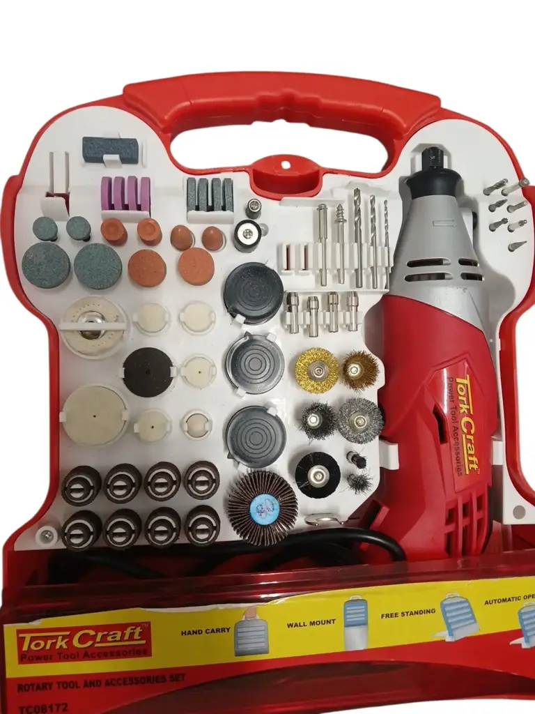 Tork Craft Mini Rotary Tool And Accessory Kit Power Drill - View 2