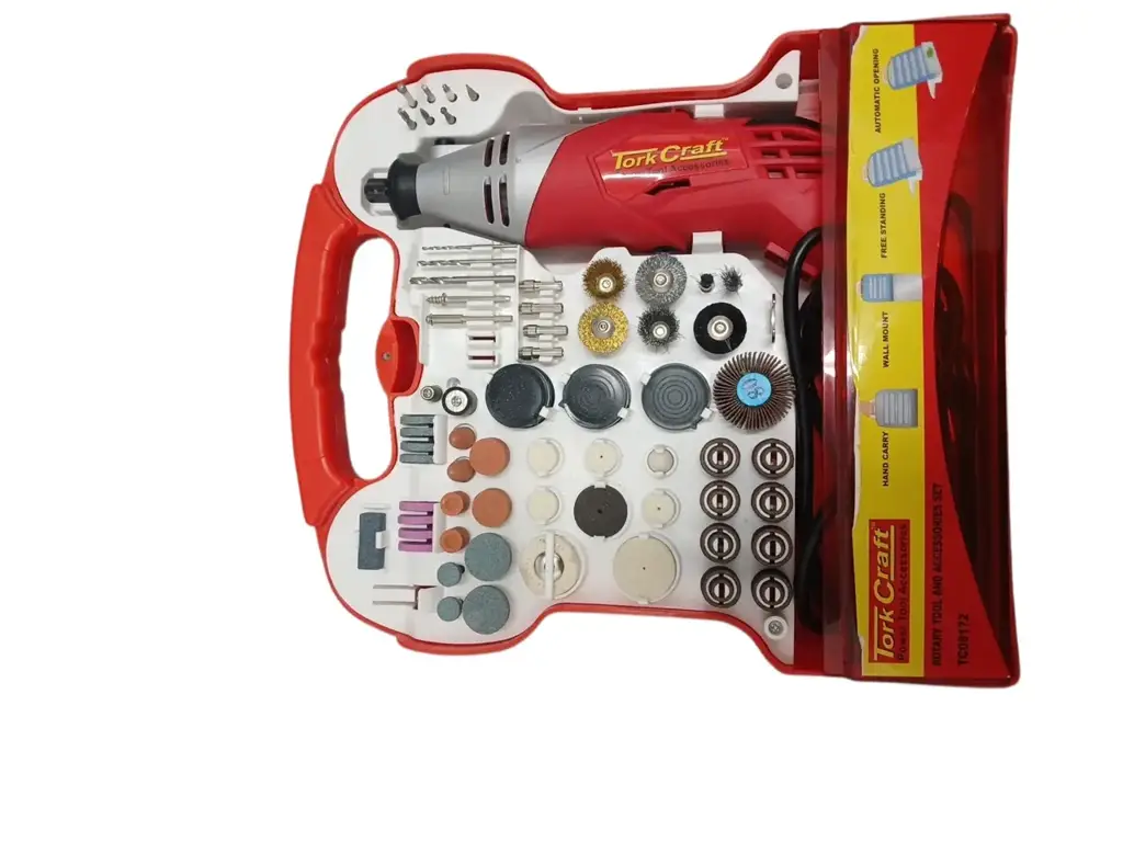 Tork Craft Mini Rotary Tool And Accessory Kit Power Drill - View 3