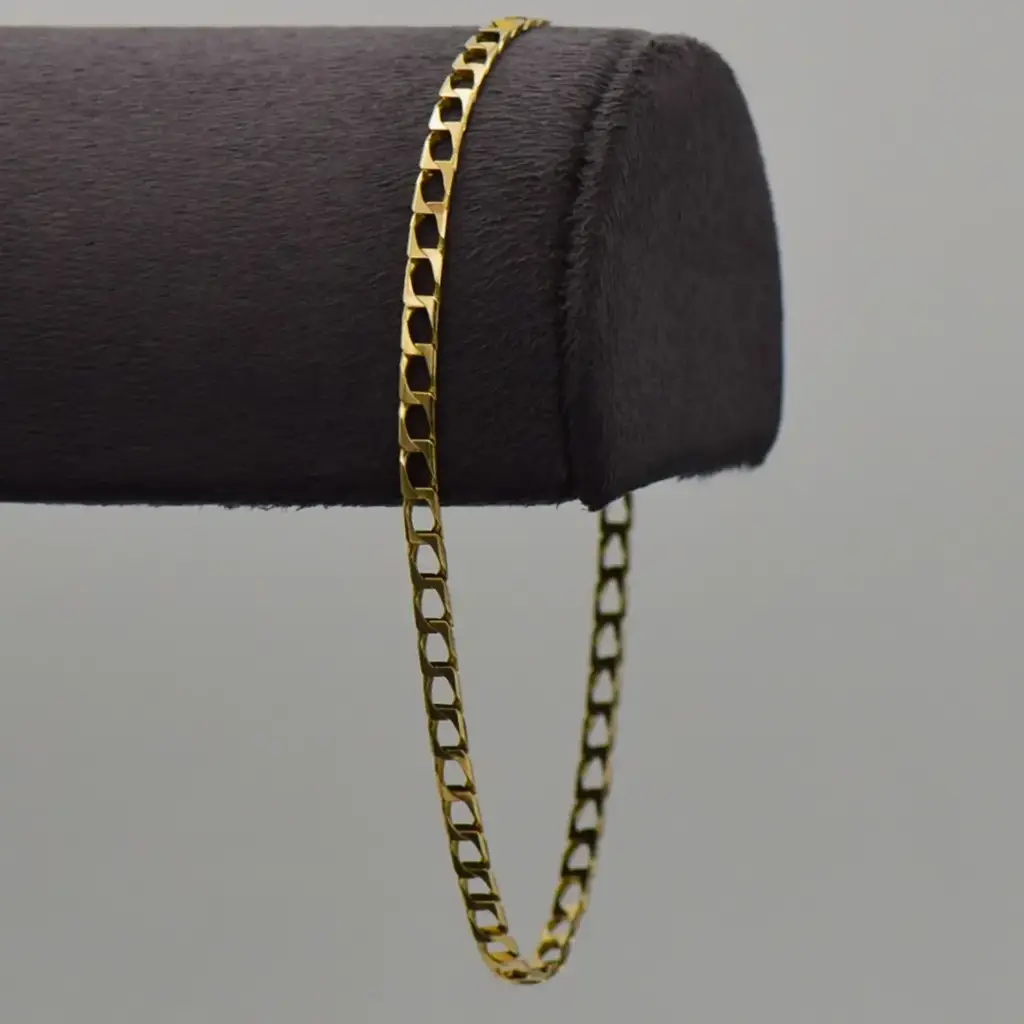9ct Yellow Gold Bracelet Curb-Link