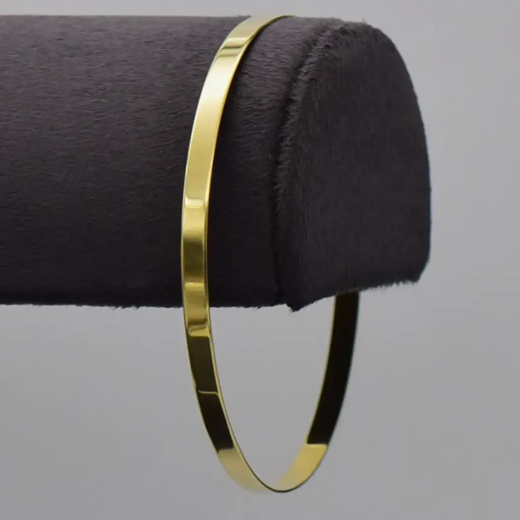 9ct Yellow Gold Bangle Plain