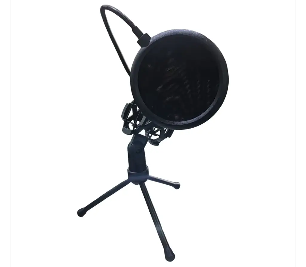 Andowl Ps-2 Mini Microphone Desktop Stand With Pop Filter