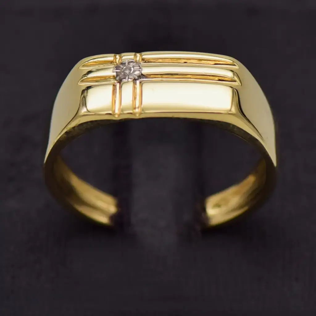 9ct Yellow Gold Men's Ring