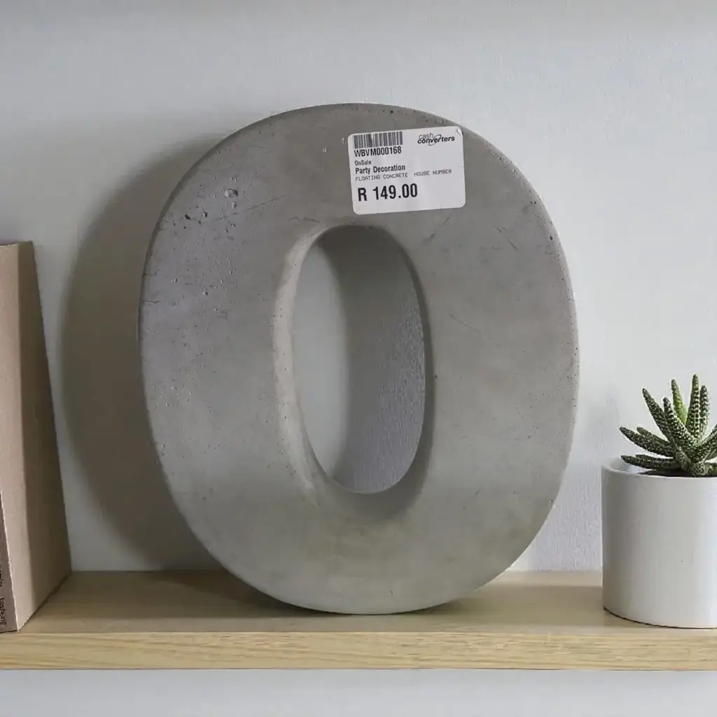 Floating Concrete-House Number - View 2