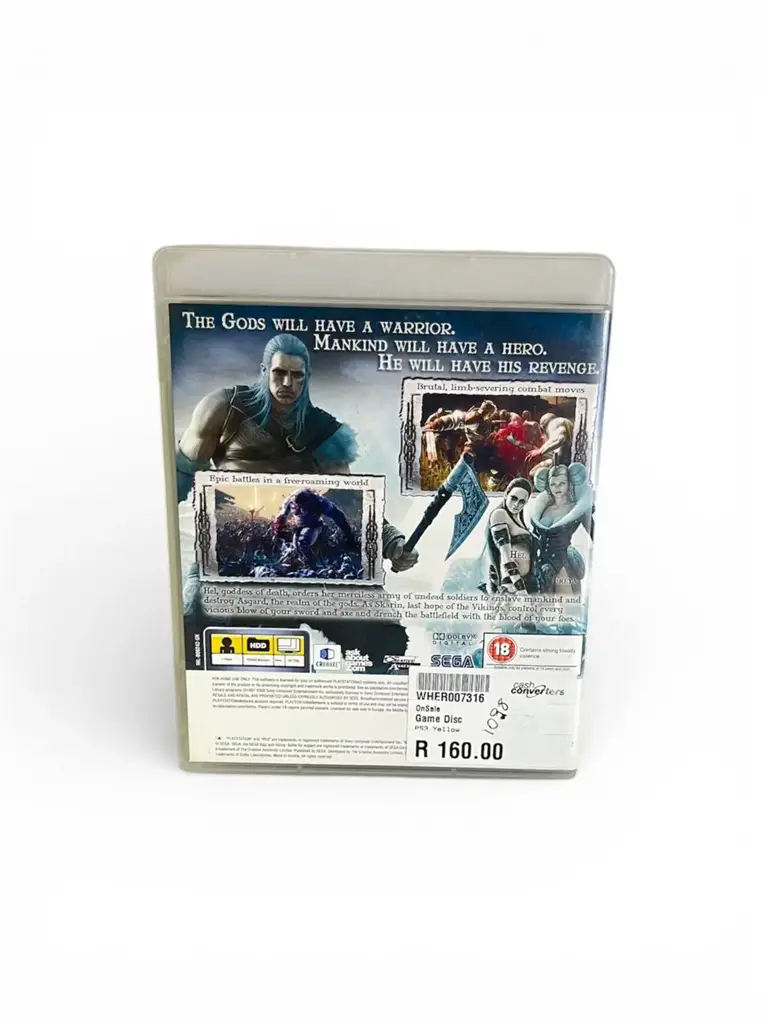 Ps3 Viking Battle For Asgard Game Disc - View 3