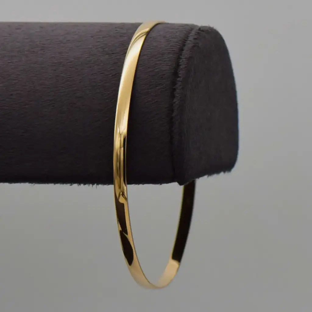 9ct Yellow Gold Bangle Plain