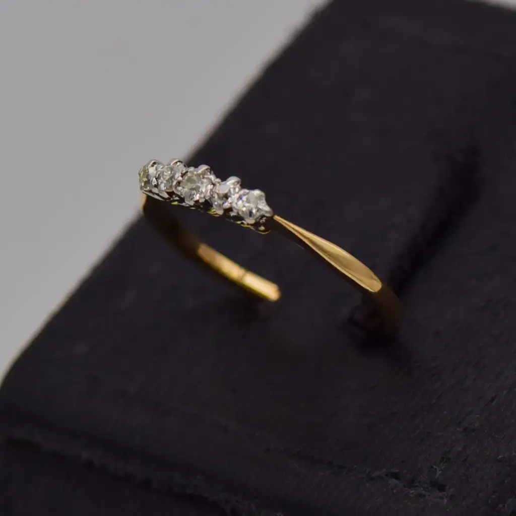 17ct Yellow Gold Dress Ring - View 3