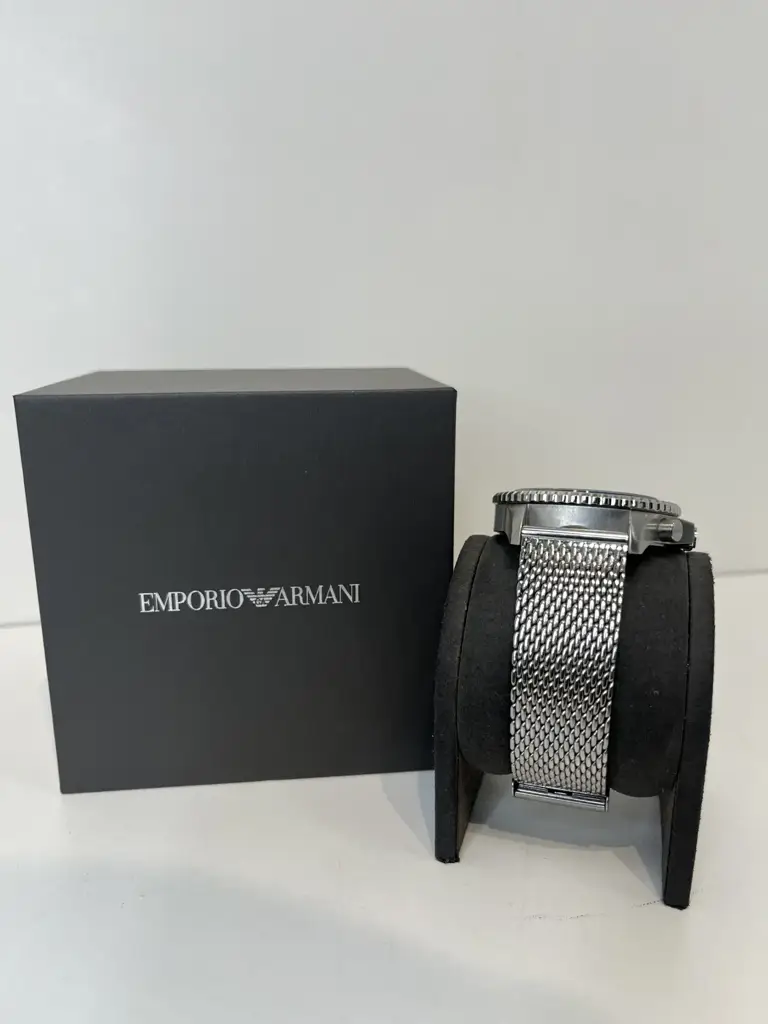 Emporio Armani- Ar11587 Chronograph Stainless Steel Mesh Watch - View 3