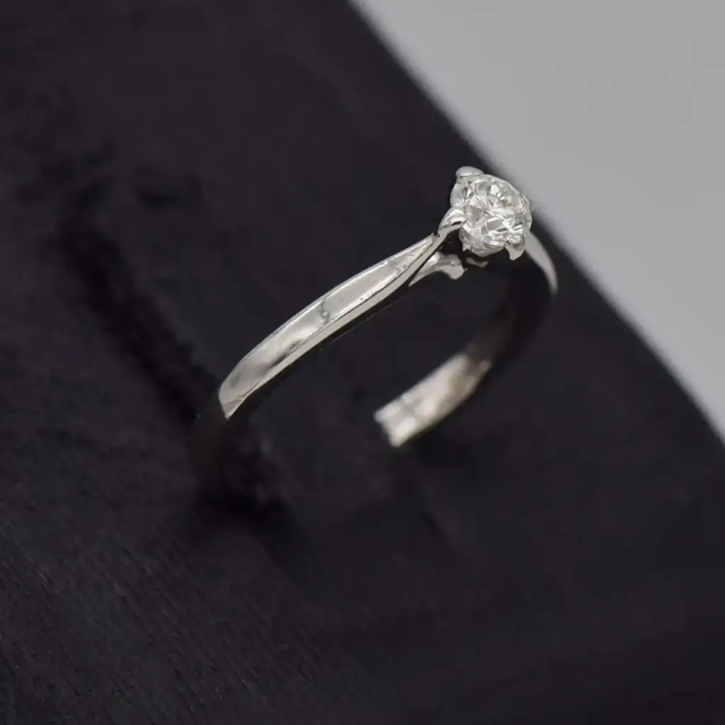 18ct White Gold Engagement Ring - View 2