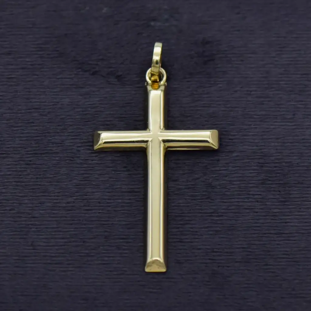 9ct Yellow Gold Cross Pendant