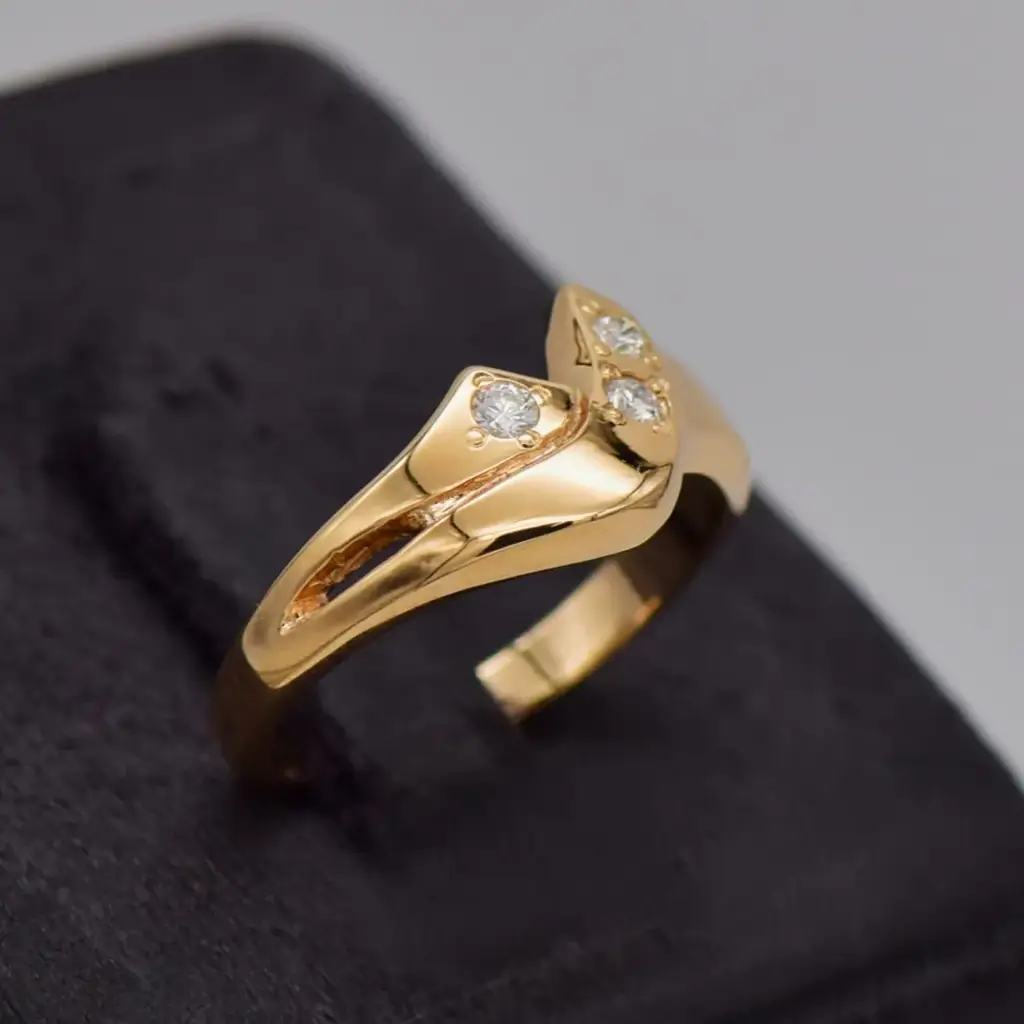 14ct Yellow Gold Dress Ring - View 2