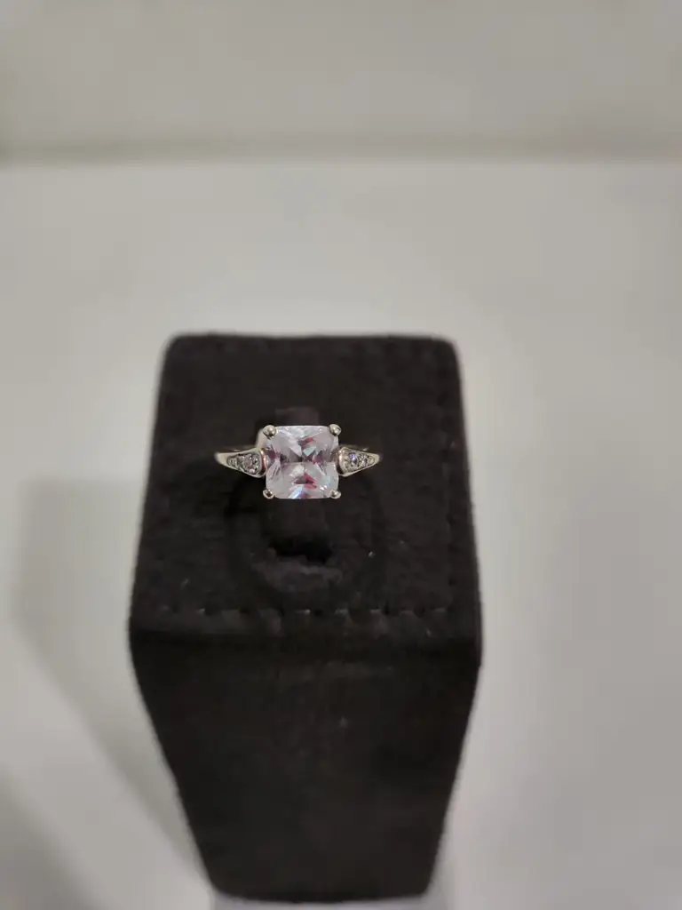 Sterling Silver Cubic Zirconia Bridal Ring