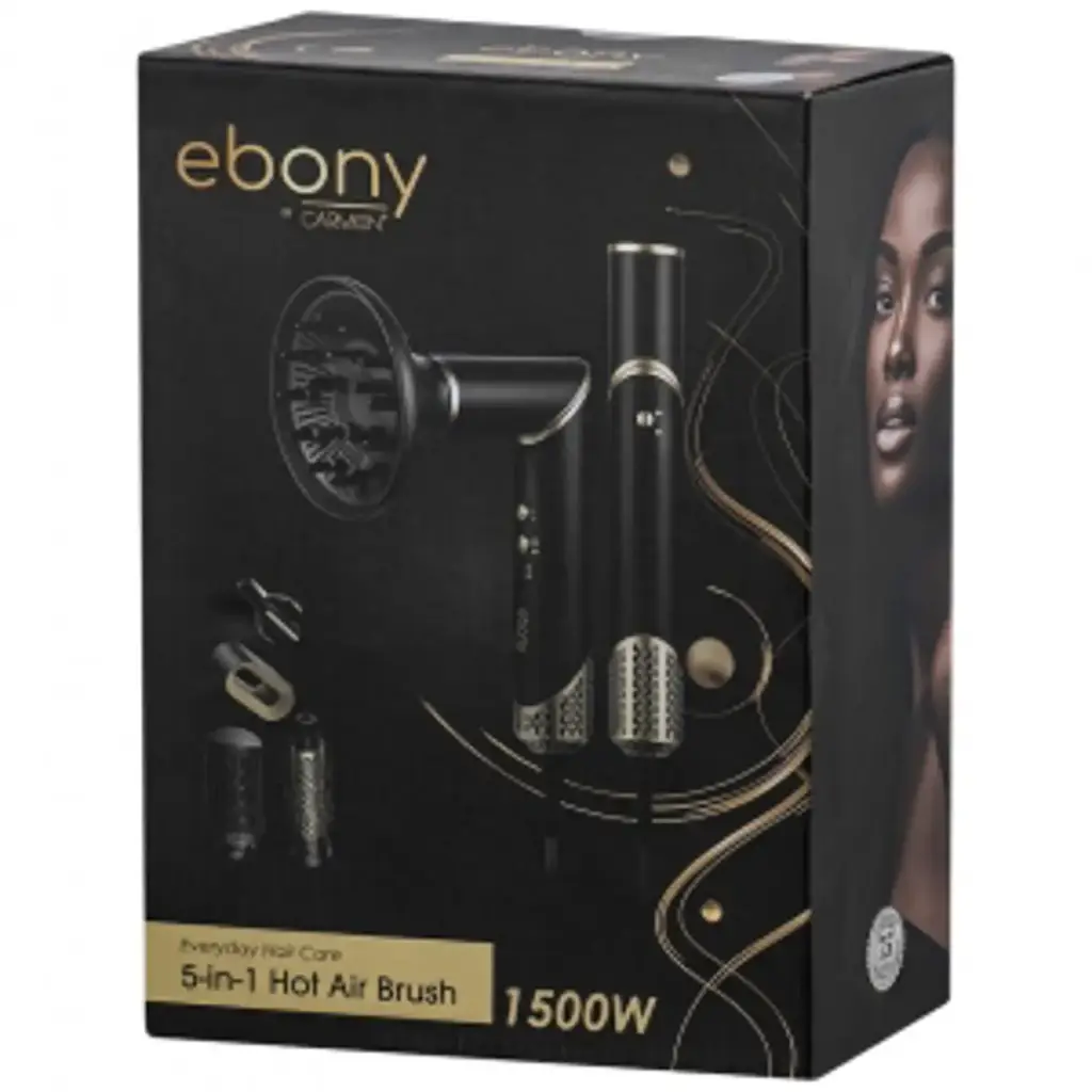 Carmen Ebony 5-In-1 Hot Air Brush (New) - View 2