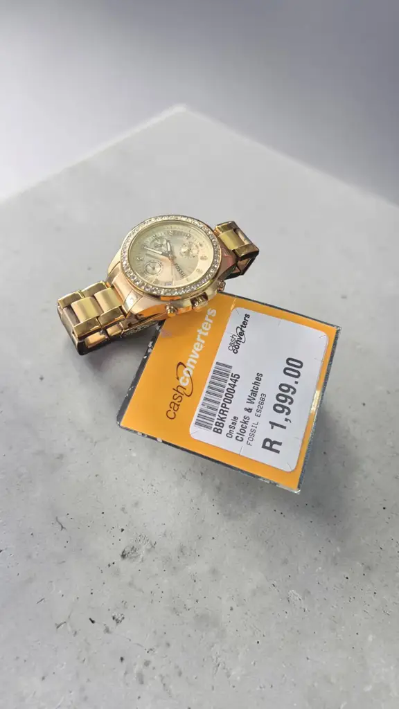 Fossil Riley Gold Plated Stainless Steel Multi-Dial Bracelet Watch - View 2