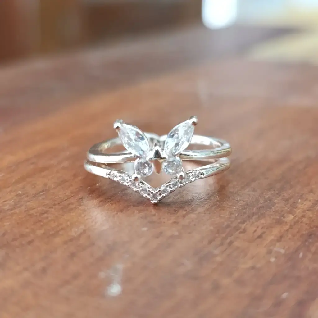 Lovisa Butterfly Double Band Ring - View 2