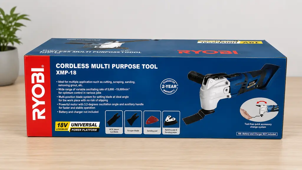 Ryobi Xmp-18 Cordless Multi-Purpose Tool – 18V