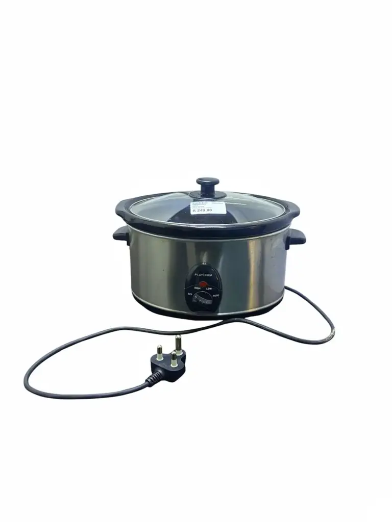 Platinum Stainless Steel 3.5L Oval Slow Cooker