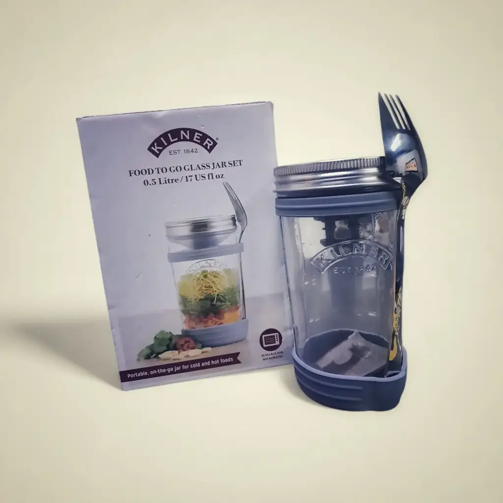 Kilner Food To Go Glass Jar Set With
